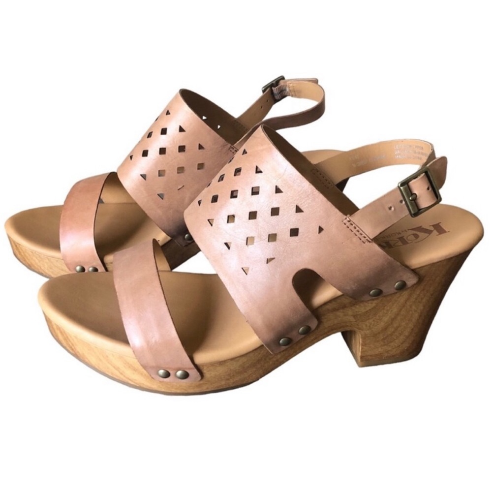Korks by Kork-Ease Slingback Tan Platform Sandal Size 11
